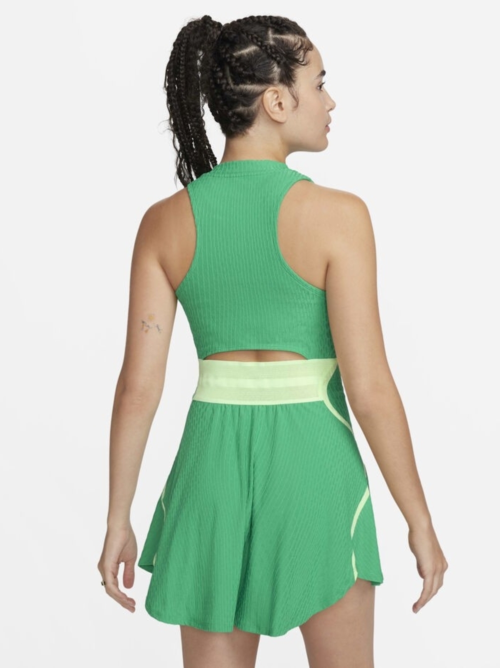 Nike Green Athletic Tank Dress with White Swoosh - Picture 5 of 5